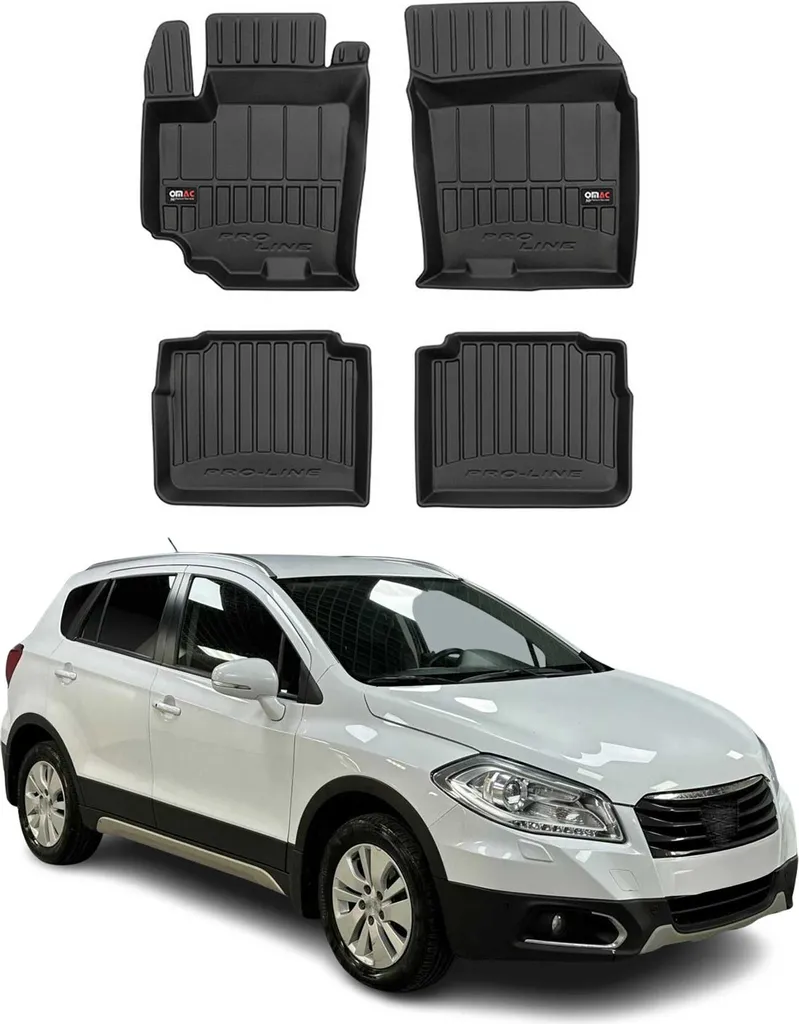 2013-2024 Suzuki SX4 S -Cross tappetini TPE nero 4 pz