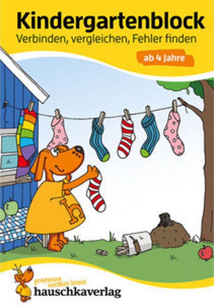 Hauschka Verlag Kindergartenblock - Verbinden, vergleichen, Image du produit 
