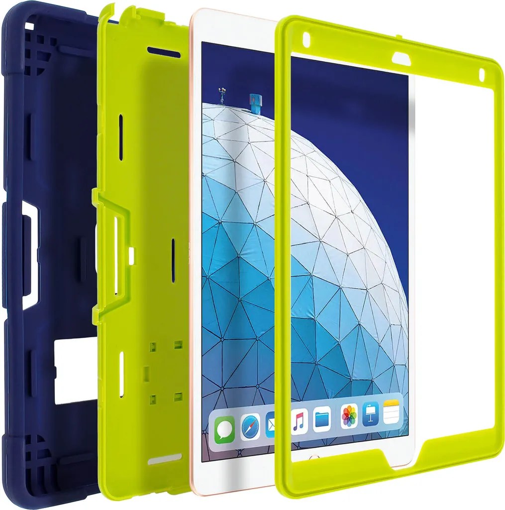 Custodia per iPad Air 2019 / Pro 10.5 per Bambini e Lavoro | Blu Verde