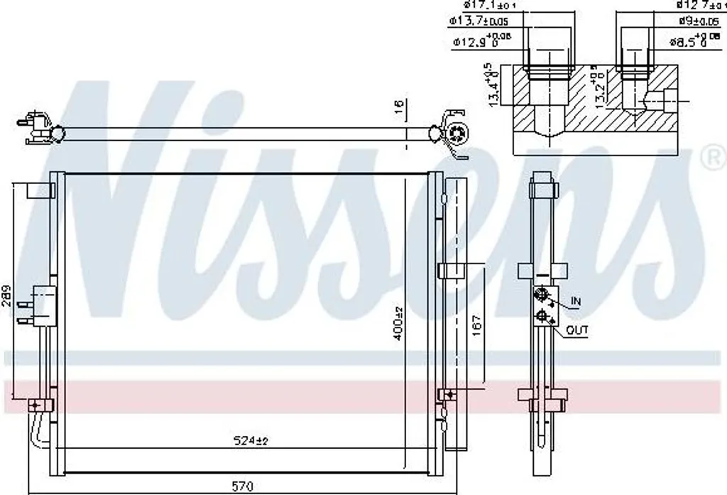 Condenseur Nissens 941133 Haute Performance - Aluminium Anti-Corrosion