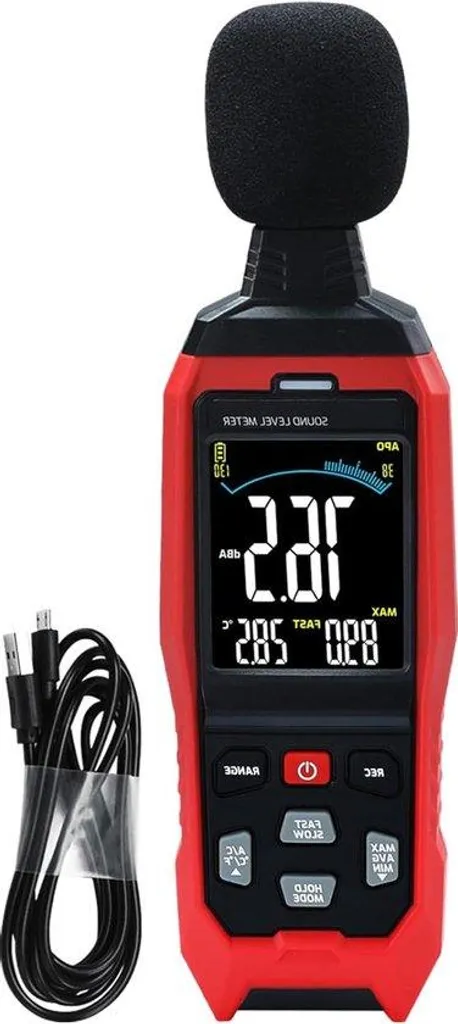 Sonomètre précis contre les nuisances sonores avec alarme et écran LCD