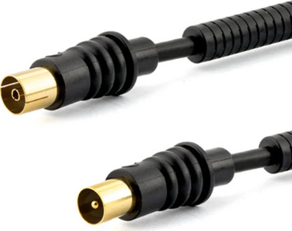 e+p AB 305 G LOSE Adaptateur coaxial noir de 5m pour câble antenne TV
