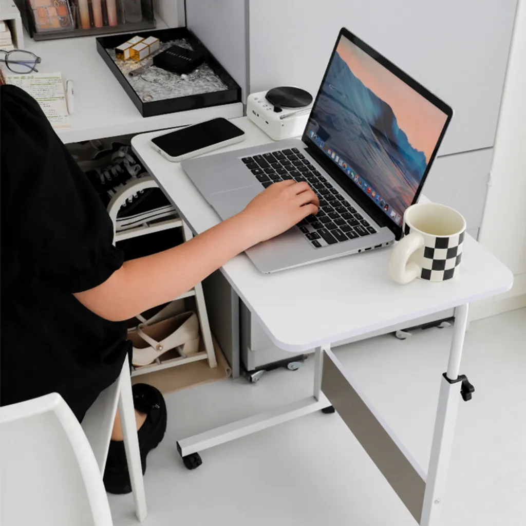 Table d'ordinateur portable à roulettes pour éviter le mal de dos - 10