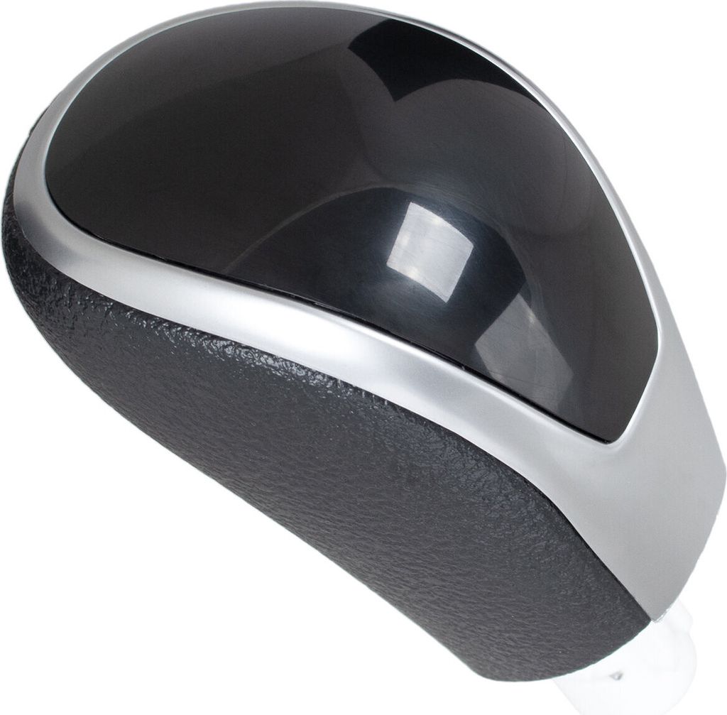 Pomello cambio automatico nero argento per Nissan Qashqai Immagine del prodotto 