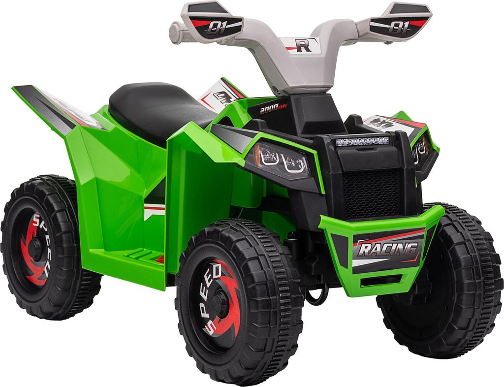Elektro-Kinderquad, 2,5 km/h, Vorwärts- & Rückwärtsgang, für 18-36 Monate, Grün