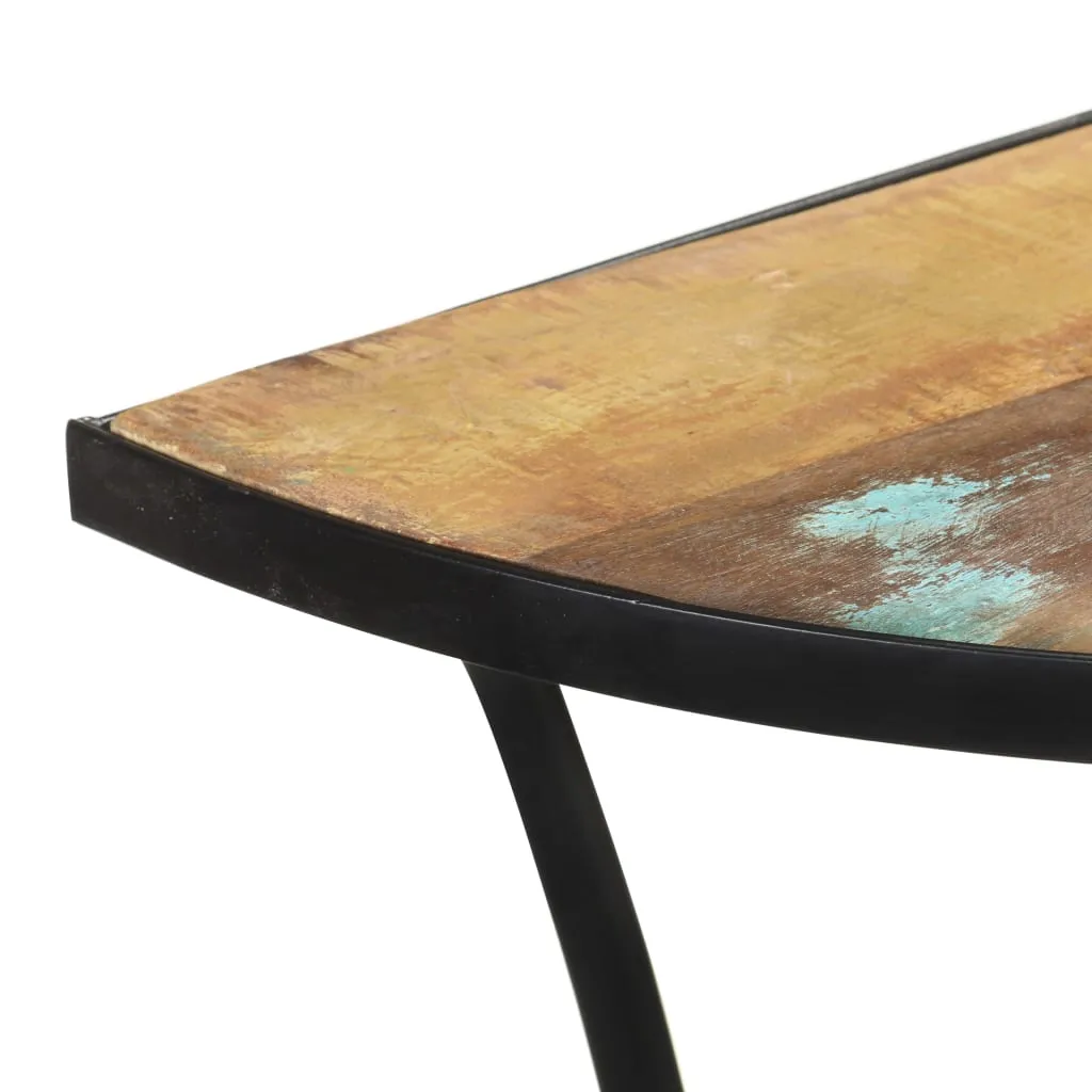 Console d'entrée en bois de récupération 110 cm style industriel chic