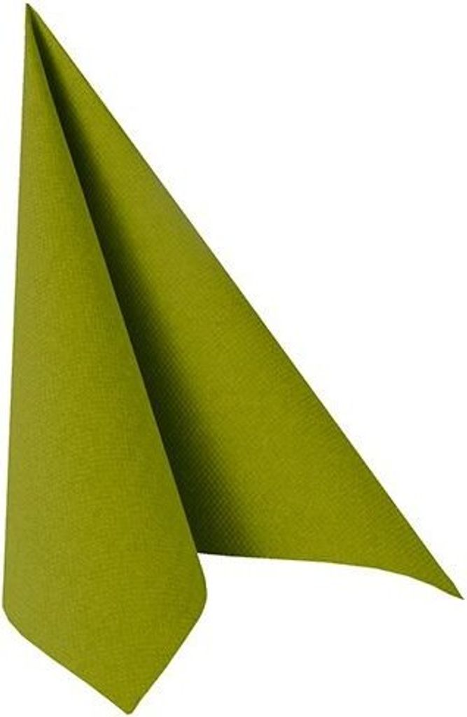 250 Papstar Servietten ROYAL Collection 1/4-Falz 40 cm x 40 cm olivgrün 81749