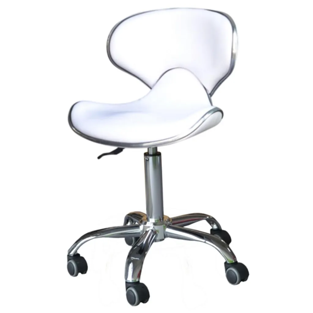 Sgabello VALI Bianco: Comfort Sartoriale per Estetica e Tattoo