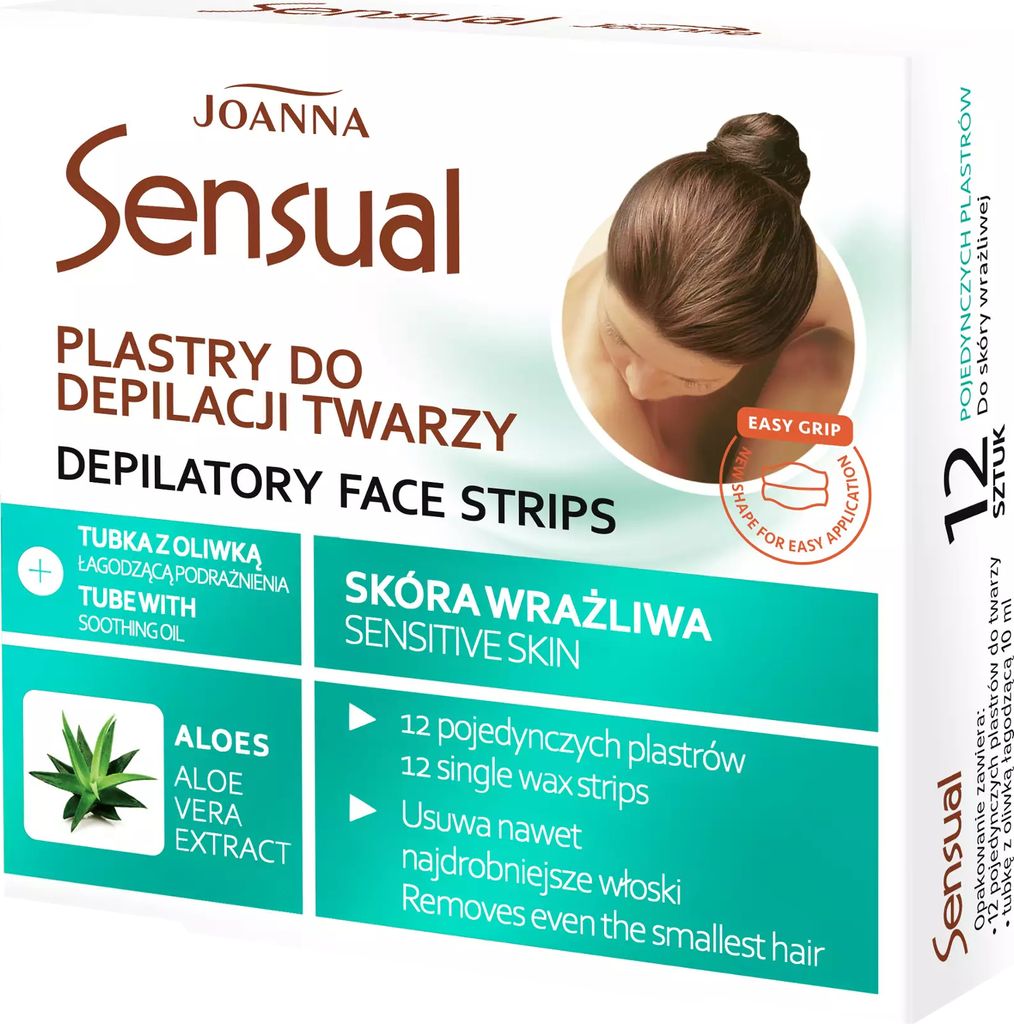 Joanna Sensual Depilační pásky na obličej s Aloe Vera + Obrázek produktu 