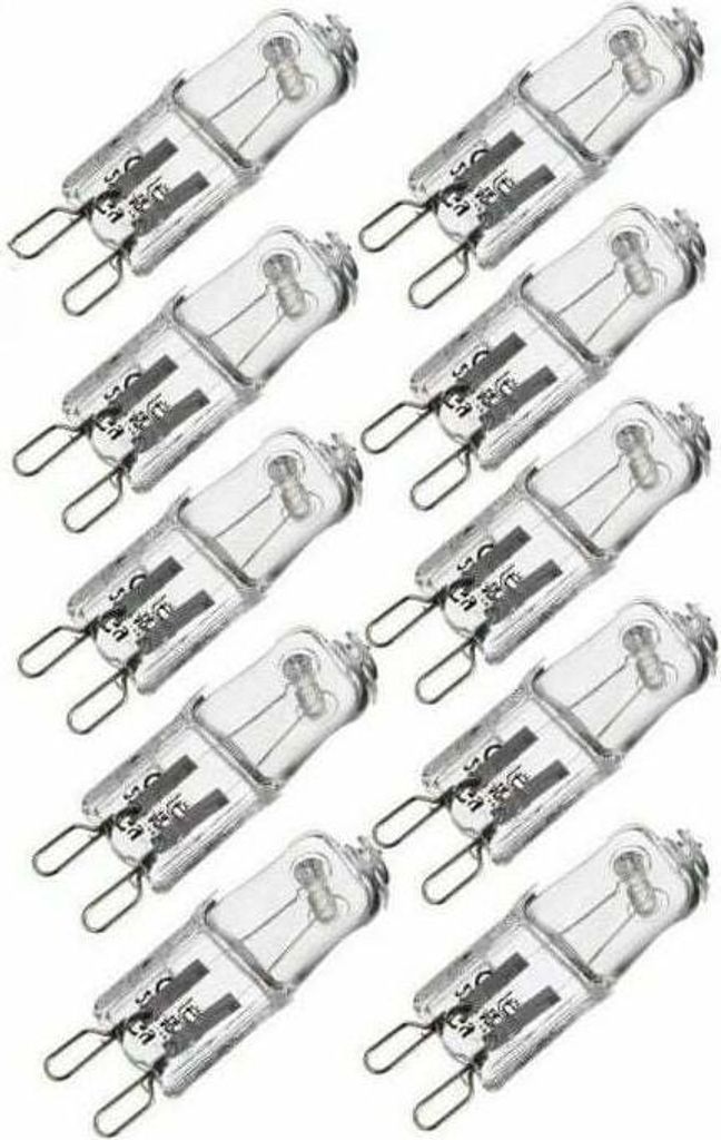 Lot de 10 ampoules filament G9 40W - Capsule halogene - 220/240V