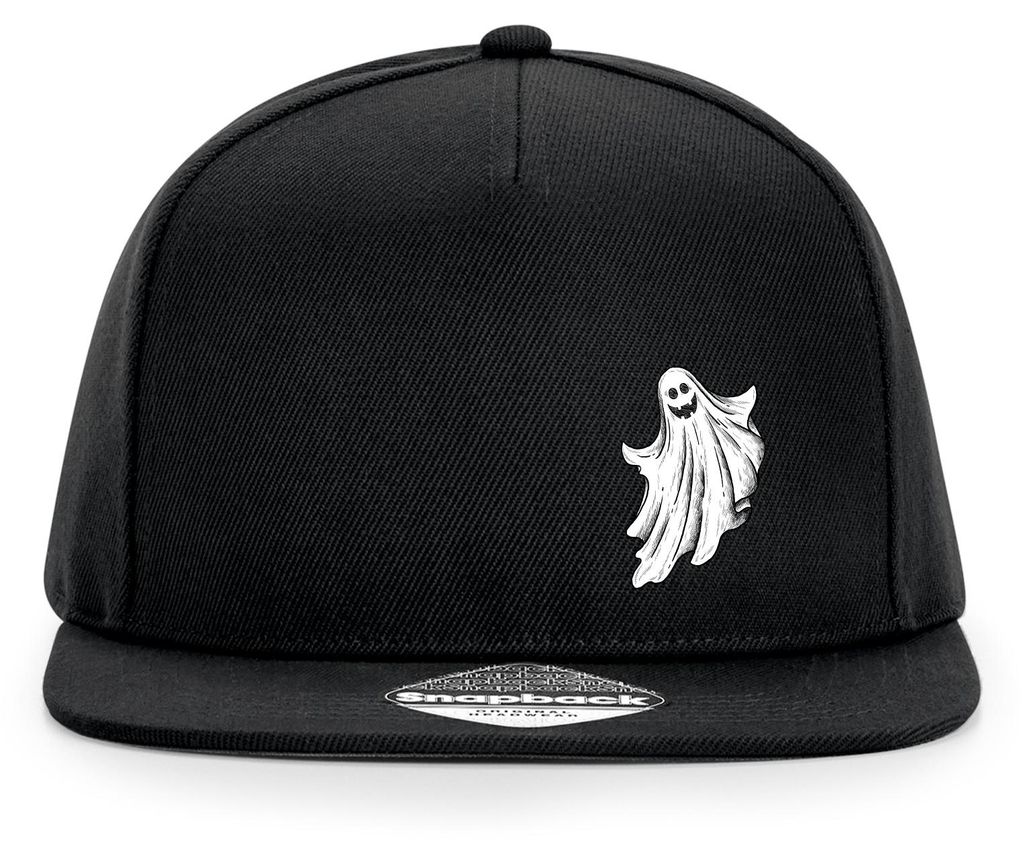 Huuraa Cappy Mütze Comic Geist Fabelwesen Black Polyester Snapback Kappe Geschenkidee