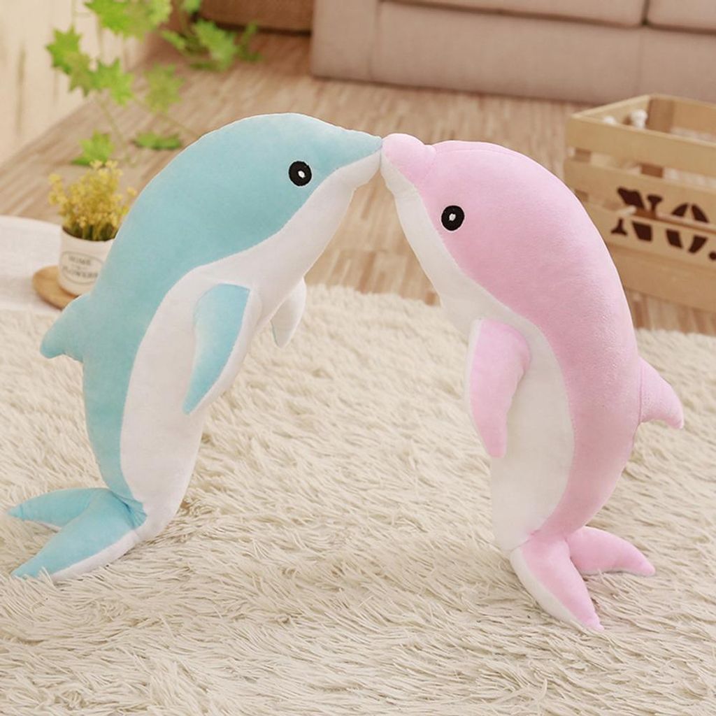 30 cm süße weiche Delfin-Plüschtiere, Puppen, gefüllte PP-Baumwolle, Tierkissen, Kinderspielzeug, Geburtstagsgeschenk