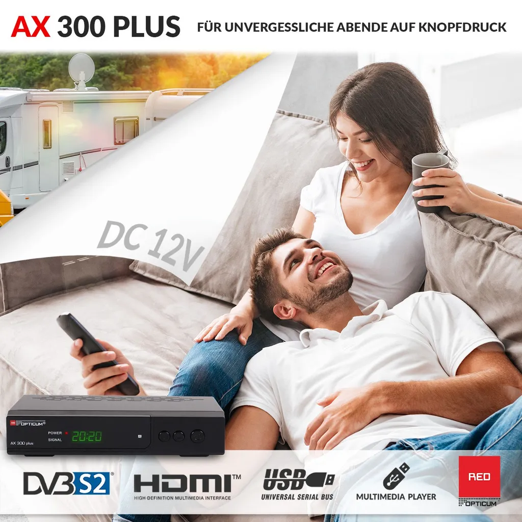 Décodeur Satellite HD Opticum AX300 compact pour chaînes TV gratuites - 23