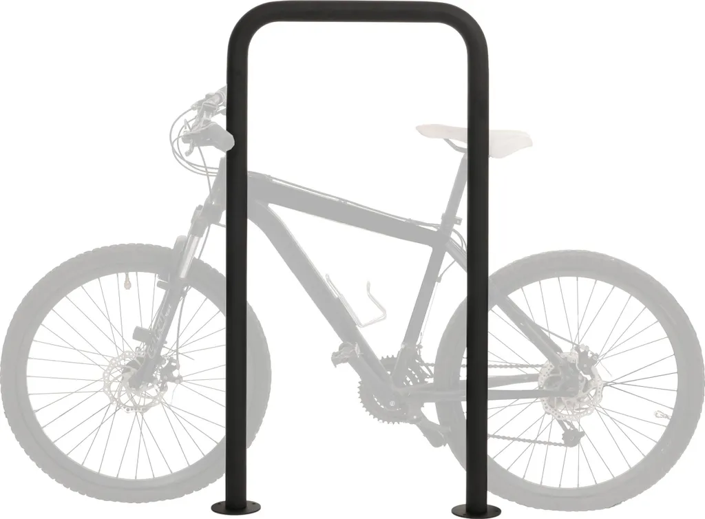 Arceau pour vélos HWC-N42 gris anthracite en acier pour parking