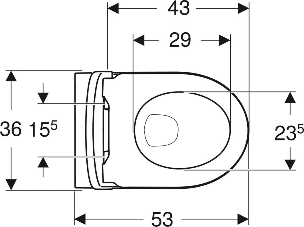 Geberit iCon Tiefspüler weiß Rimfree geschl.Form EFF3 Produktbild 