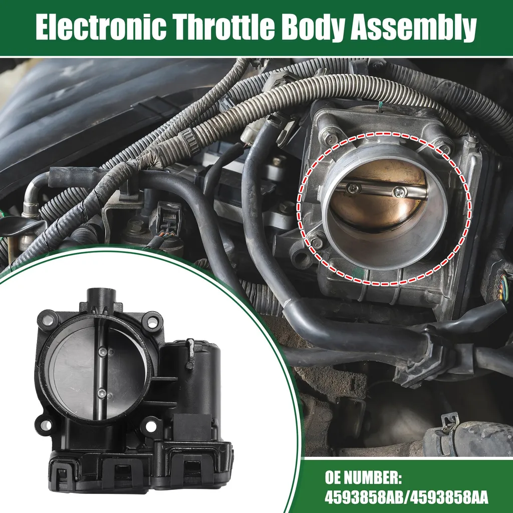 Corps de papillon électronique 4593858AB pour Jeep - Métal Noir