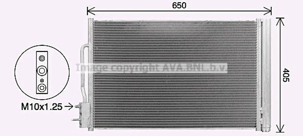 Radiateur de clim AVA OL5709D pour Insignia avec référence 84208083