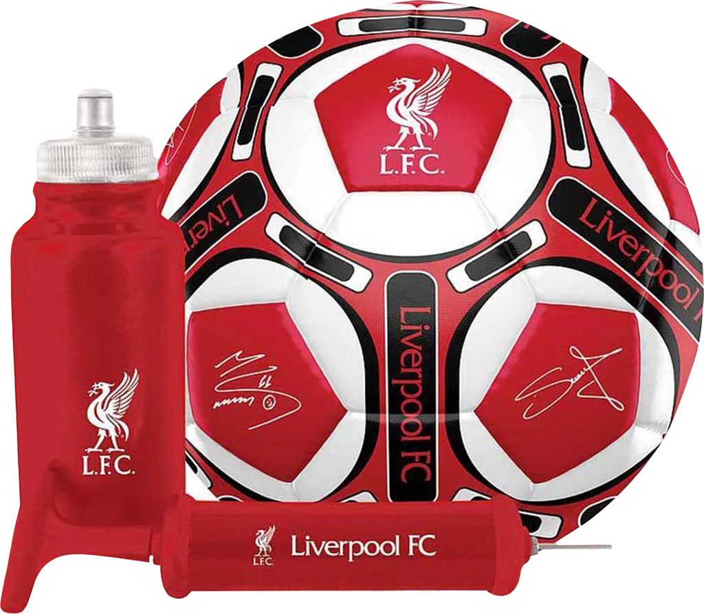 Liverpool FC - Geschenk-Set  3er-Pack mit Unterschriften RD3219 (Einheitsgröße) (Rot/Weiß/Schwarz)