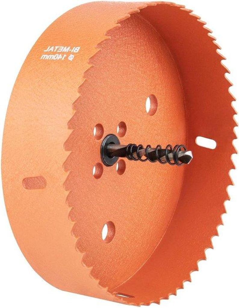 HSS-Gatensnijder für Holz und Kunststoff - 140mm - mit Prieel und Zentrierbohrfunktion