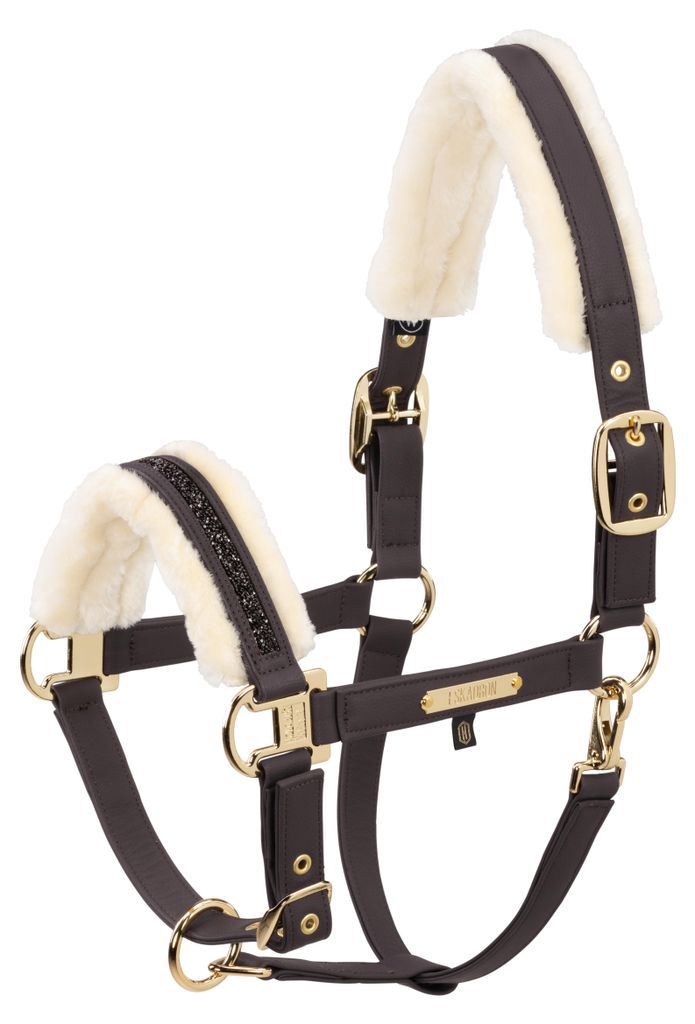 Eskadron Halfter FAUX LEATHER JEWEL FF black truffle Produktbild 