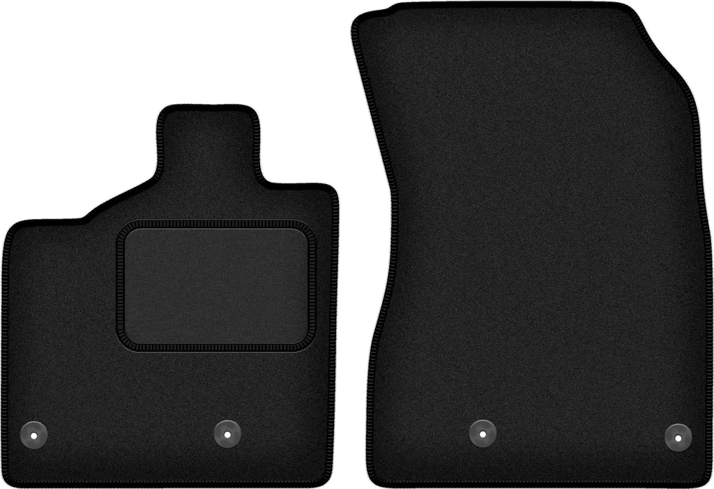 Wielganizator tappetini auto velours anteriori adatto per MG 4 (2022-, elettrica) neri, set 2 pz, con fissaggi