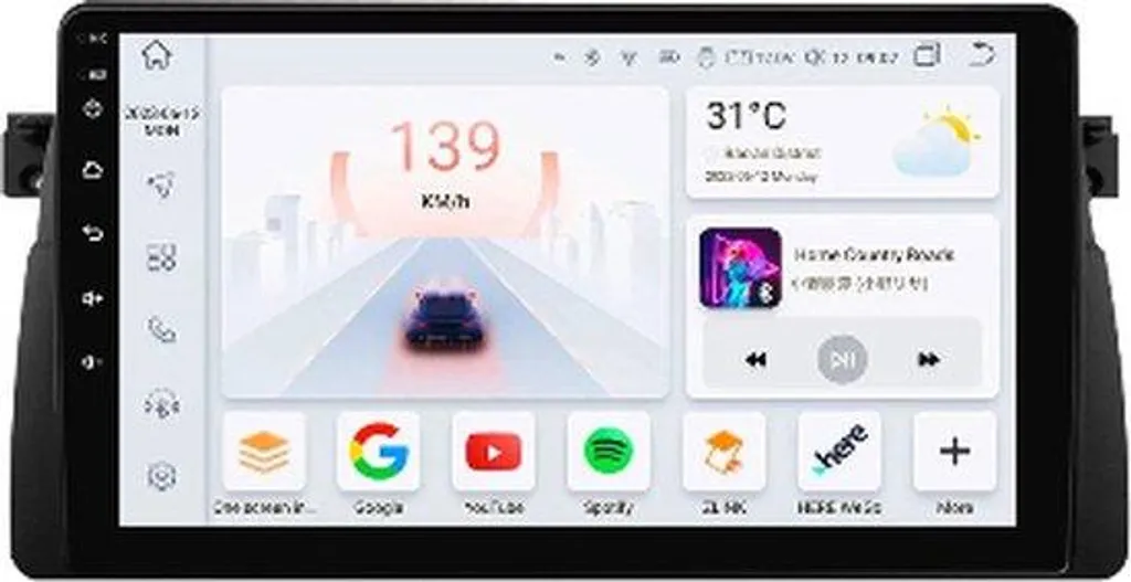 Autoradio Android 9 pouces GPS 2DIN Android 12 avec Assistant IA Intégré