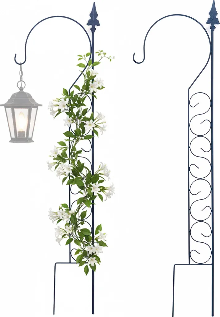 Tuteur bâton de berger Relaxdays : empêchez vos fleurs de tomber au sol