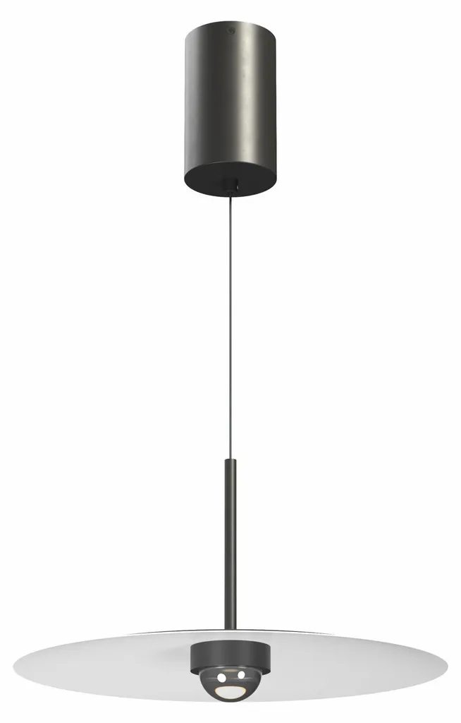 Suspension LED HAT Surface 8W 2700K Noir Mat avec Hauteur Réglable
