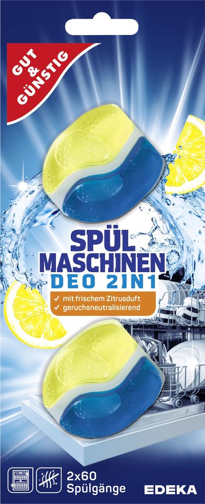 Gut & Günstig 1305389005 Spülmaschinendeo 2in1 Zitrusfrisch Produktbild 