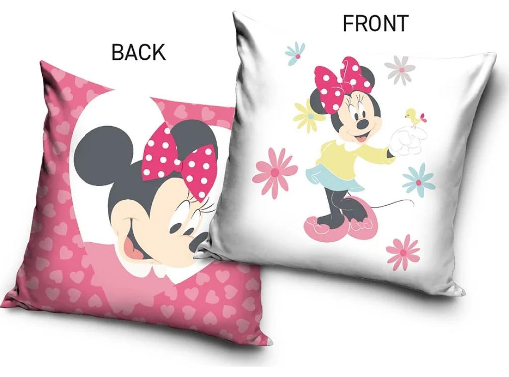 Samtkissenbezug 40x40 Minnie Herzen Produktbild 