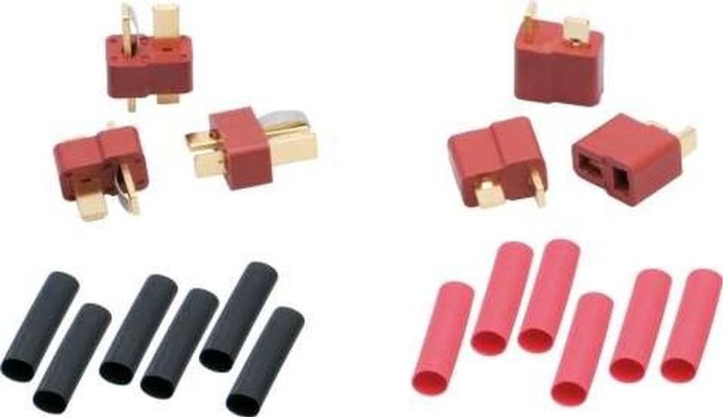 LRP US-style T-Plug Buchse + Stecker 65831