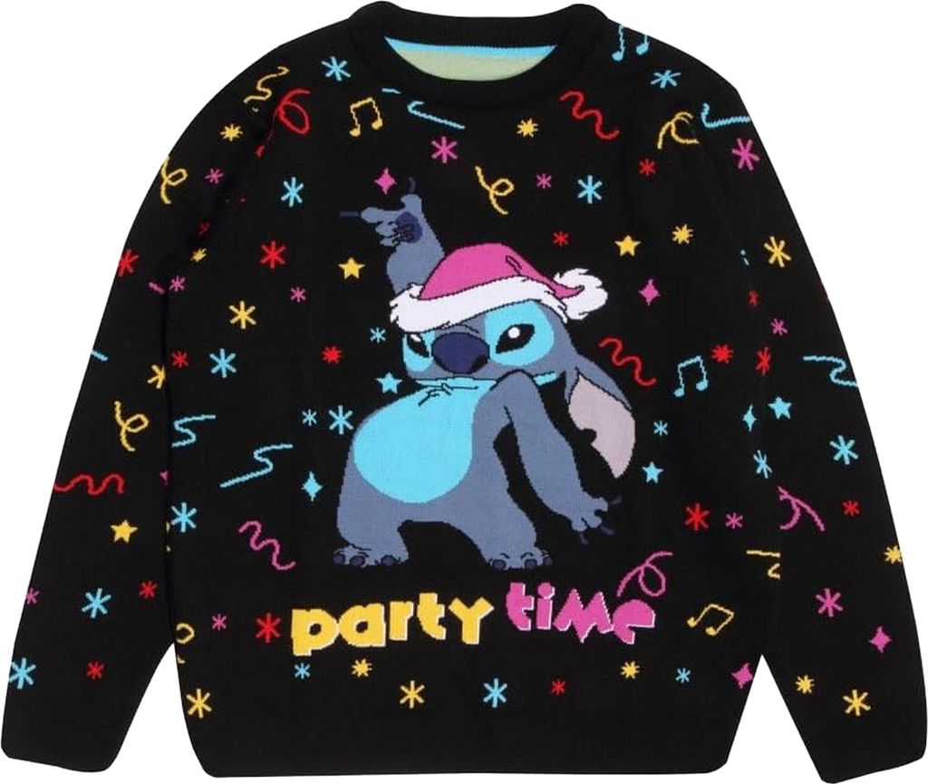 Lilo & Stitch - "Party Time" Pullover für Herren/Damen Uni HE3300 (S) (Bunt)
