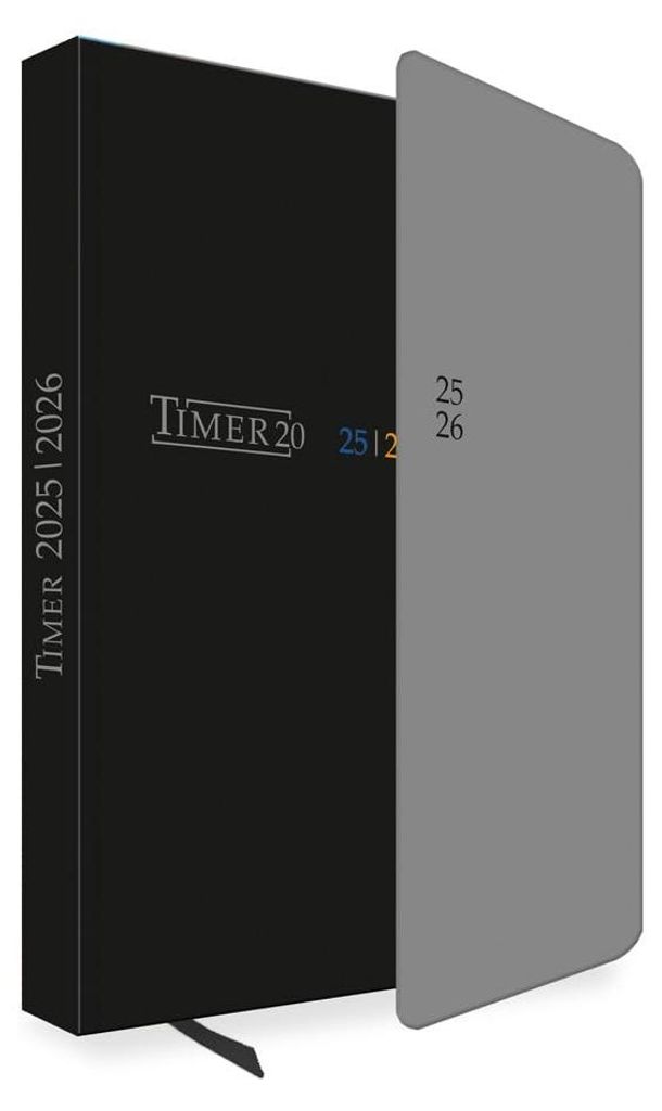 Trötsch Schülerkalender mit Klappe Black 25/26