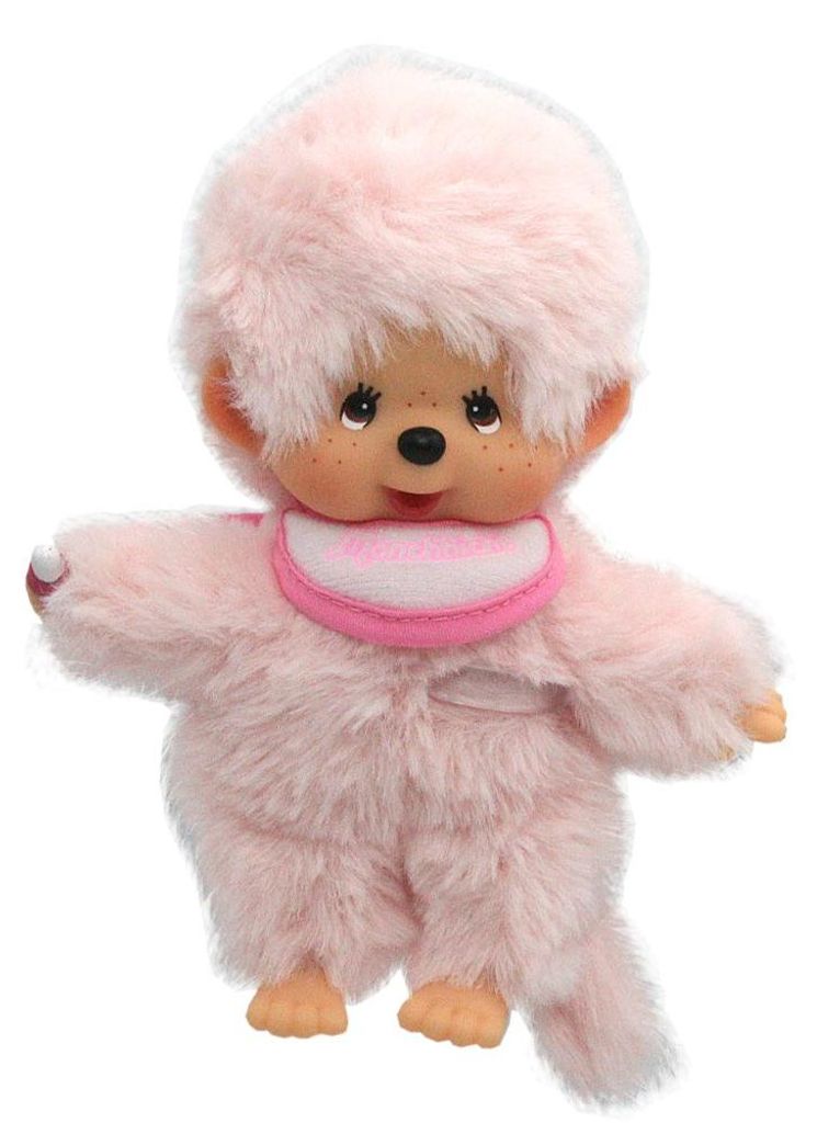 Junge Rosa | 13 cm | Monchhichi Color Puppe | mit Produktbild 