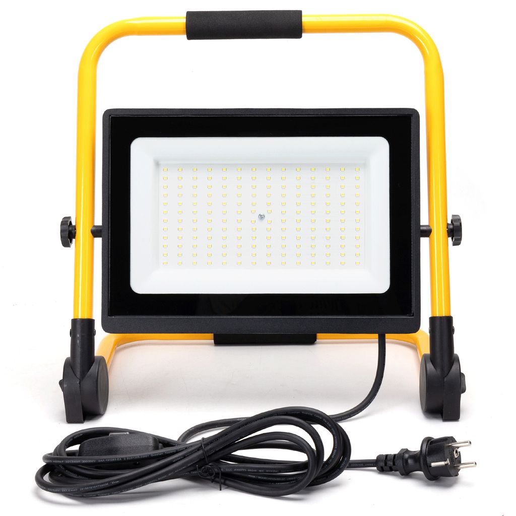 Aigostar LED Baustrahler 200W,18000LM,LED Arbeitsleuchte mit Stecker,4M Kabel mit Schalter,IP65 Wasserdicht Baustellenlampe ,6500K