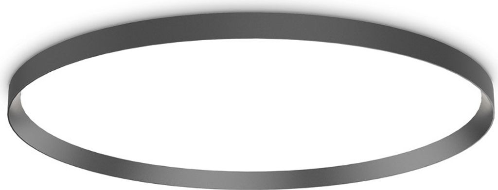Moderne Deckenleuchte Fly Aluminium-Kunststoff Schwarz Led 65W 3000K D90Cm