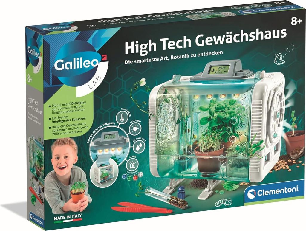 Clementoni Galileo High Tech Gewächshaus Produktbild 