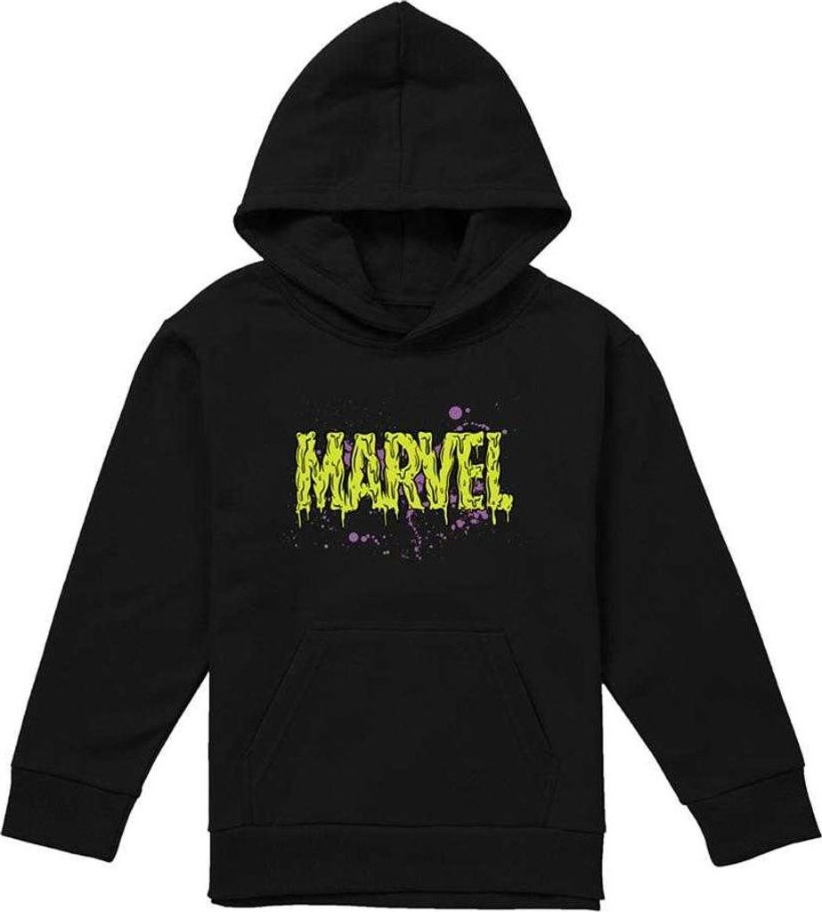 Marvel - Hoodie zum Überziehen für Kinder, Logo TV23292 (116) (Schwarz)