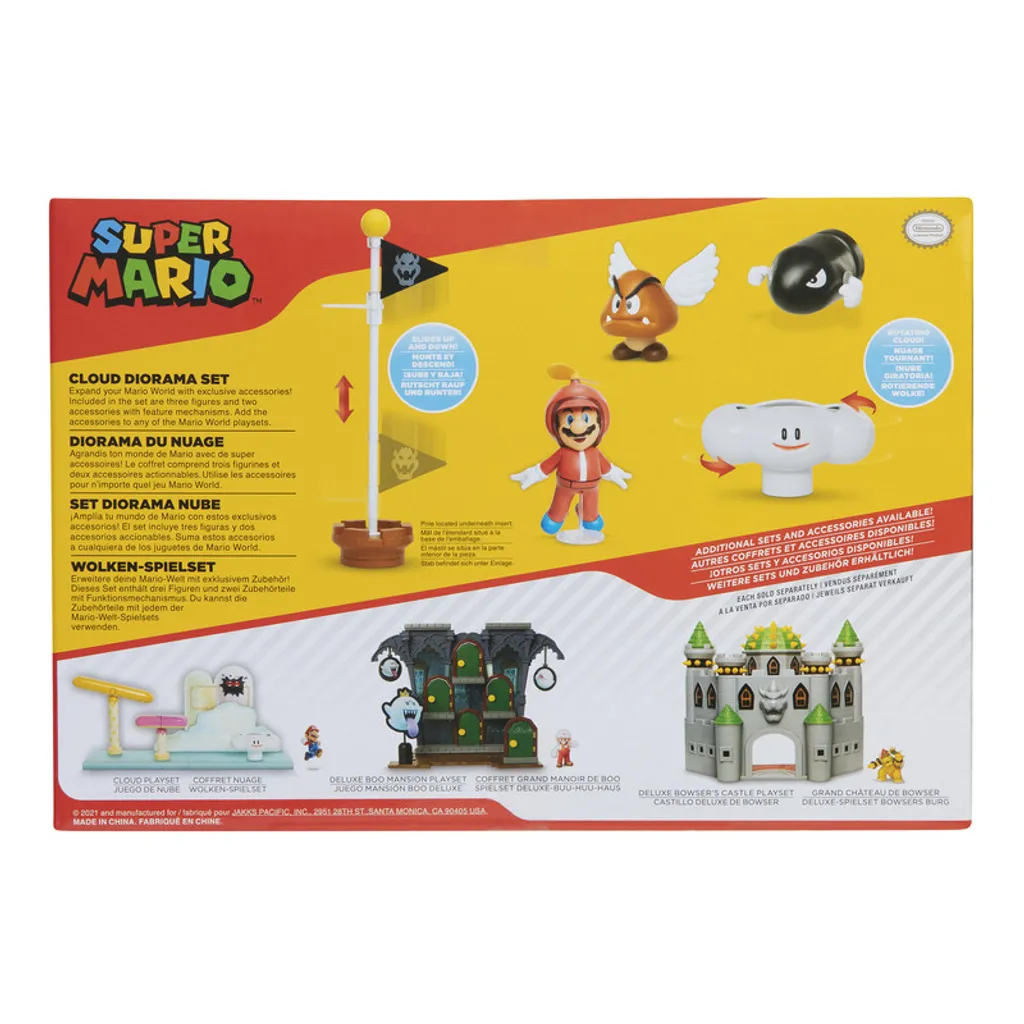 Décoration Gâteau ou Collection Super Mario Cloud World Diorama Set 6cm - 4