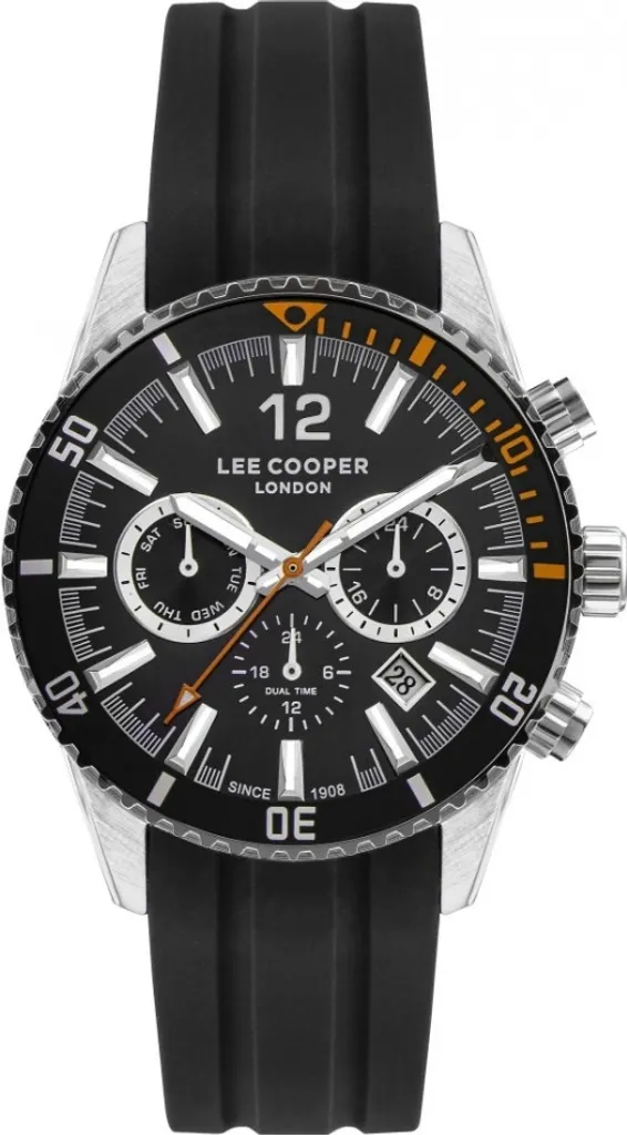 Montre en acier noir Lee Cooper LC07628.351 au design très fashion