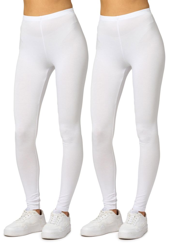 Merry Style 2er Pack Viskose Damen Leggings Lang Hose Produktbild 