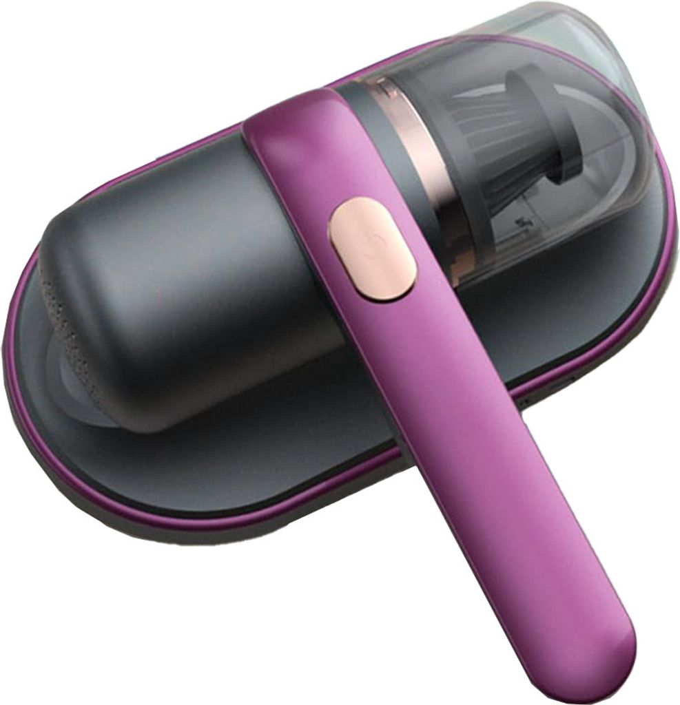 Handlicher Mini-Milbenstaubsauger mit UV-Sterilisation – Drahtloser Staubsauger für Bettwäsche, entfernt Milben, Haare, Feuchtigkeit und desinf...