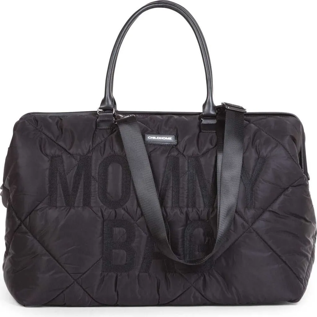 Sac à Langer Maternité Matelassé Noir pour Sorties et Week-end Bébé - 2