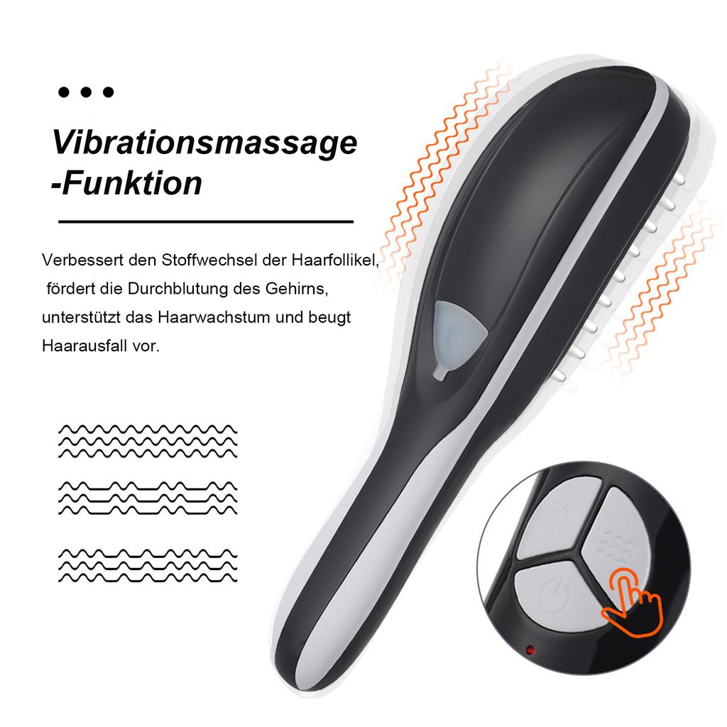 Yuyte Massivholz Haarmassage-Kamm – Antistatisch, Für Kopfhaut-Massage