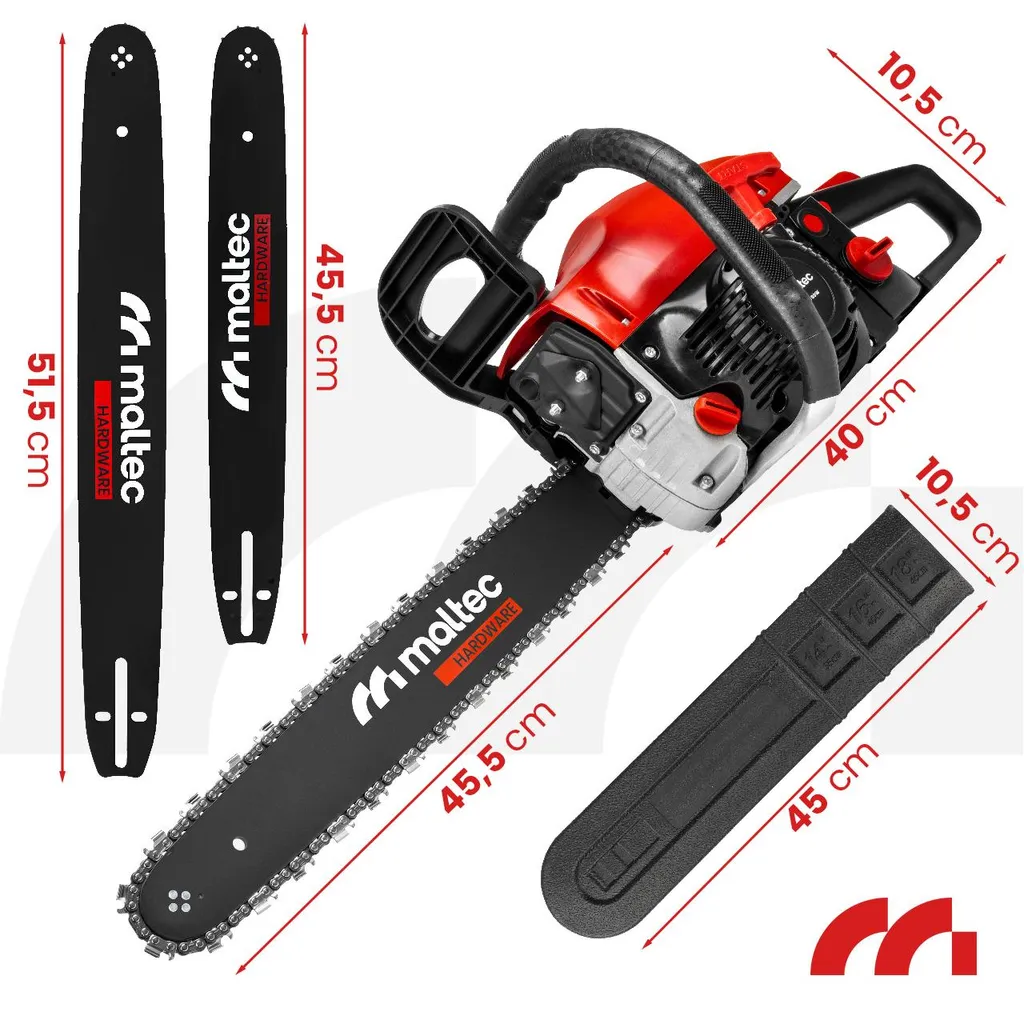 Tronçonneuse thermique 5,7Ps contre bois dur kit Mastercut avec 2 guides