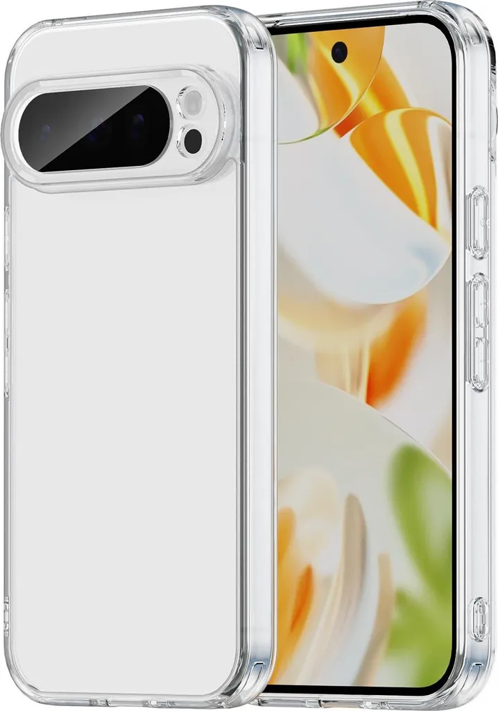 Custodia Ibrida Phonesta Pixel 9 Pro - Cover Trasparente Anti-Giallo