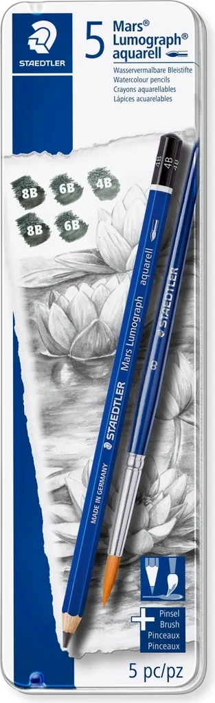 Crayon de Dessin Aqua Mars Lumograph 100A G6 pour Lavis et Croquis