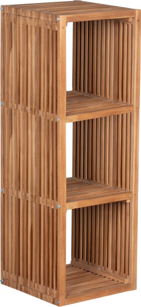 Teakregal 3 Fächer Outdoor 120x40x40 cm