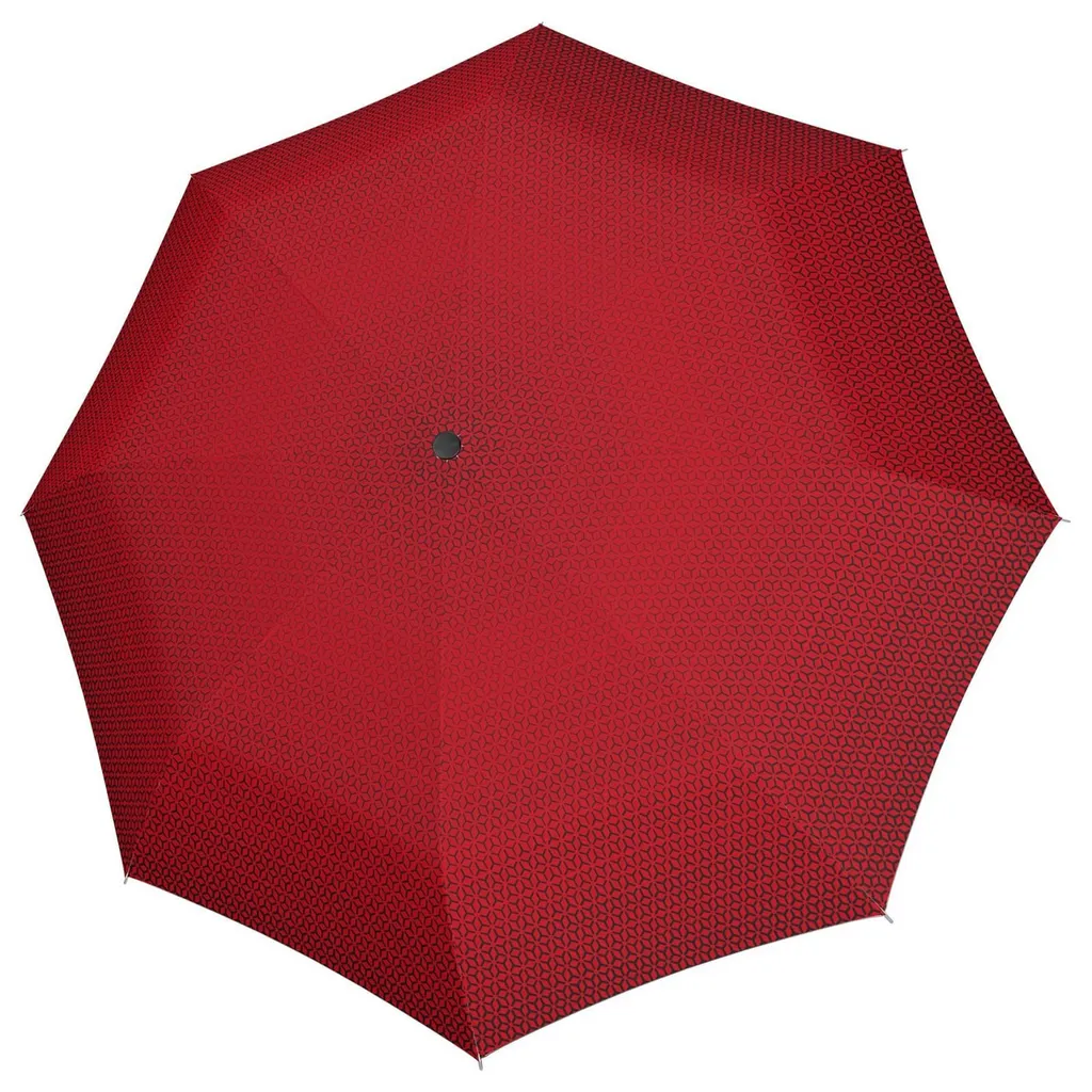 Ombrello Knirps T.200 Duomatic Rosso Focus Red - Pieghevole e Robusto