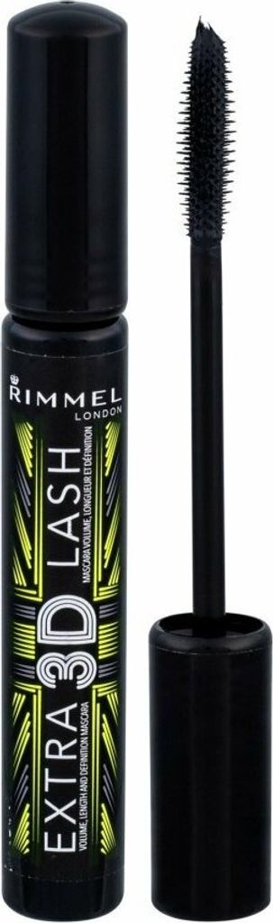 A product shot of Rimmel Extra 3D Lash Mascara.